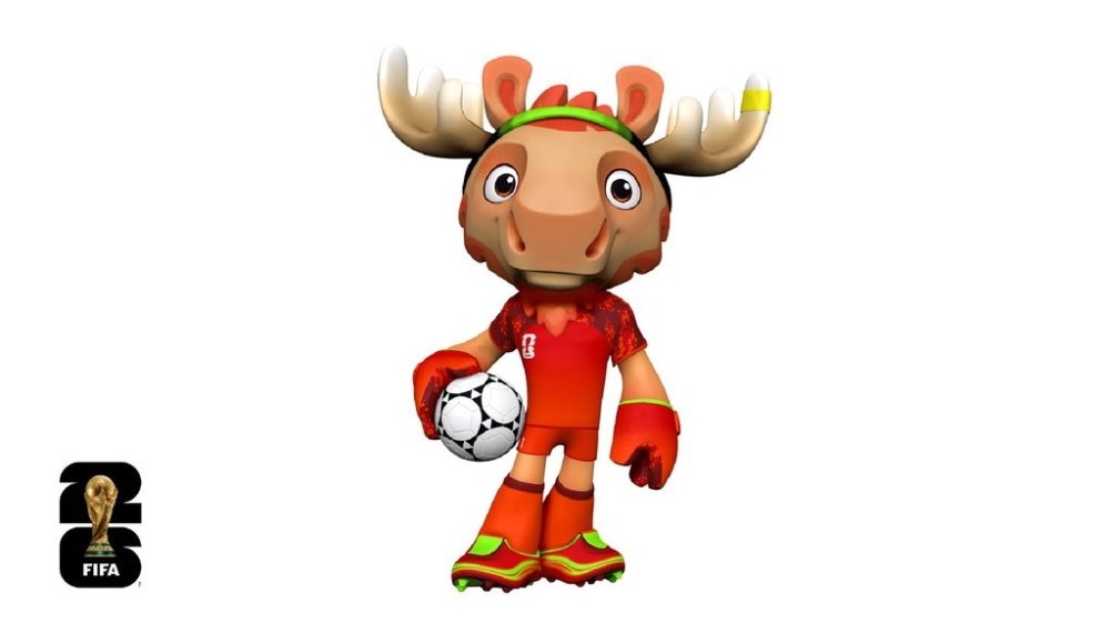 FIFA announced Thursday that Maple, a red-clad moose will be Canada's official mascot for the 2026 World Cup as shown in this handout image. THE CANADIAN PRESS/Handout - FIFA World Cup (Mandatory Credit)