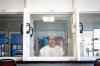 Robert Roberson waits to be interviewed in a locked visitation cell at the Allan B. Polunsky Unit prison in Livingston, Texas, Wednesday, Oct. 1, 2025. Roberson, who has maintained his innocence on death row for more than 20 years, is scheduled to be executed on Oct. 16, for the 2002 killing of his 2-year-old daughter, Nikki Curtis. (AP Photo/Annie Mulligan)