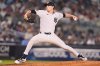 New York Yankees' Max Fried pitches during the fifth inning of a baseball game against the Chicago White Sox Wednesday, Sept. 24, 2025, in New York. (AP Photo/Frank Franklin II)