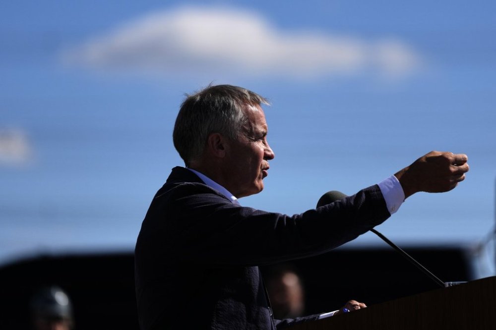 Prime Minister Mark Carney speaks at an announcement for the new federal agency Build Canada Homes, in Ottawa, on Sunday, Sept. 14, 2025. THE CANADIAN PRESS/Justin Tang