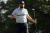 Europe's Jon Rahm celebrates on the 15th hole at Bethpage Black golf course during the Ryder Cup golf tournament, Friday, Sept. 26, 2025, in Farmingdale, N.Y. (AP Photo/Matt Slocum)