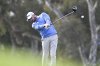 FILE - Troy Merritt hits his tee shot on the seventh hole of the North Course at Torrey Pines during the first round of the Farmers Insurance Open golf tournament, Jan. 22, 2025, in San Diego. (AP Photo/Denis Poroy, file)