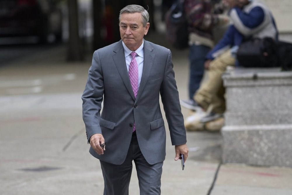 FILE - Former Tennessee House Speaker Glen Casada arrives at the federal courthouse Friday, May 9, 2025, in Nashville, Tenn. (AP Photo/George Walker IV, File)