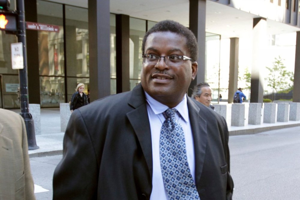 FILE - Former Chicago Police Sgt. Ronald Watts leaves the Dirksen U.S. Courthouse in Chicago after being sentenced to 22 months in prison Oct. 9, 2013. (Phil Velasquez/Chicago Tribune via AP, File)