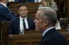 Prime Minister Mark Carney rises during Question Period, on Parliament Hill in Ottawa, Monday, Sept. 15, 2025. THE CANADIAN PRESS/Adrian Wyld
