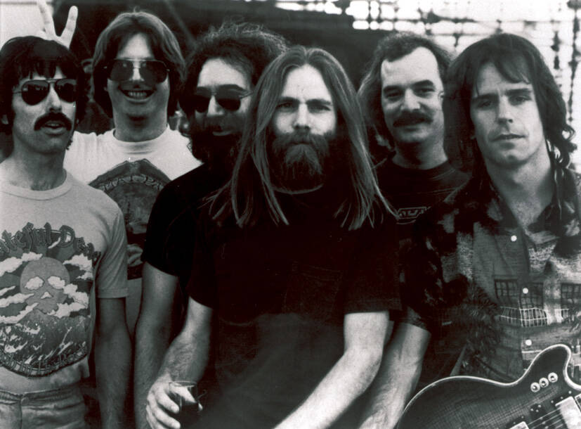 Associated Press files
The Grateful Dead (here, from left, Mickey Hart, Phil Lesh, Jerry Garcia, Brent Mydland, Bill Kreutzmann and Bob Weir) garnered a devoted legion of fans commonly known as Deadheads.