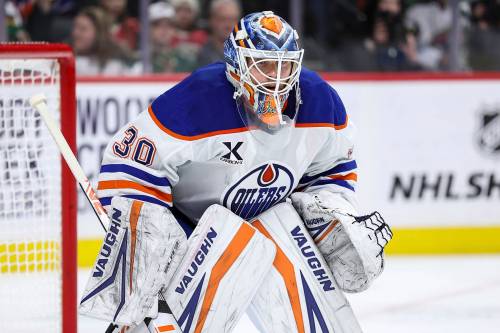 Matt Krohn / THE ASSOCIATED PRESS FILES
                                Edmonton goaltender and Winnipeg product Calvin Pickard said it was an exciting time to be ‘The Guy’ for the Oilers during the 2024-25 playoffs.