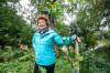 MIKAELA MACKENZIE / FREE PRESS
                                Diane Pearce, co-chair of the First Unitarian Universalist Church of Winnipeg’s property committee, with trees planted in collaboration with Trees Winnipeg along the church’s stretch of riverbank on Friday, Sept. 5, 2025. For John Longhurst story. Free Press 2025