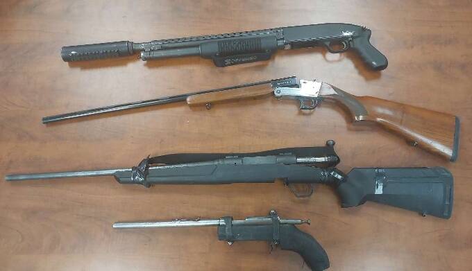 SUPPLIED
Police seized several guns from a shed in Sandy Bay First Nation on Aug. 22.