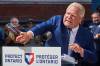 Sammy Kogan / The Canadian Press files 
                                Ontario Premier Doug Ford empties a bottle of Crown Royal at a news conference on Tuesday.