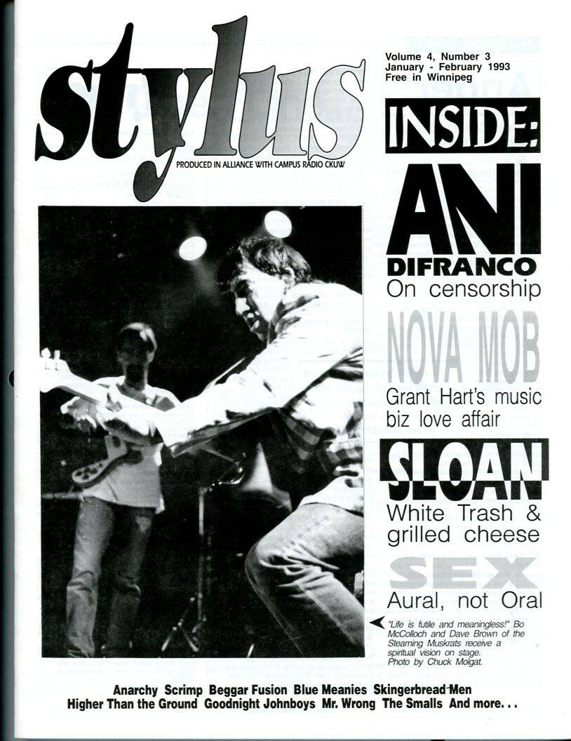 The January/February 1993 issue featured the Steaming Muskrats.