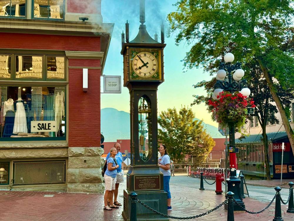 The vintage steam clock in Gastown.