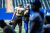 MIKAELA MACKENZIE / FREE PRESS
                                Prognosis of Winnipeg Blue Bombers quarterback Zach Collaros’s (right) injury in the Banjo Bowl is speculation, even if the club is mum on details. Collaros hasn’t been formally diagnosed with a concussion since 2019.
