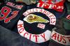 ERIK PINDERA / FREE PRESS FILES
                                Hells Angels and Wolf Pack patched clothing at RCMP D Division Headquarters, seized as part of Project Divergent.