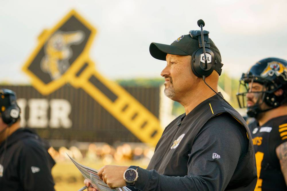 Peter Power / THE CANADIAN PRESS FILES
Hamilton Tiger-Cats head coach Scott Milanovich said Thursday that after seeing what star receiver Kenny Lawler has ‘brought to our team, he’s been worth every penny.’