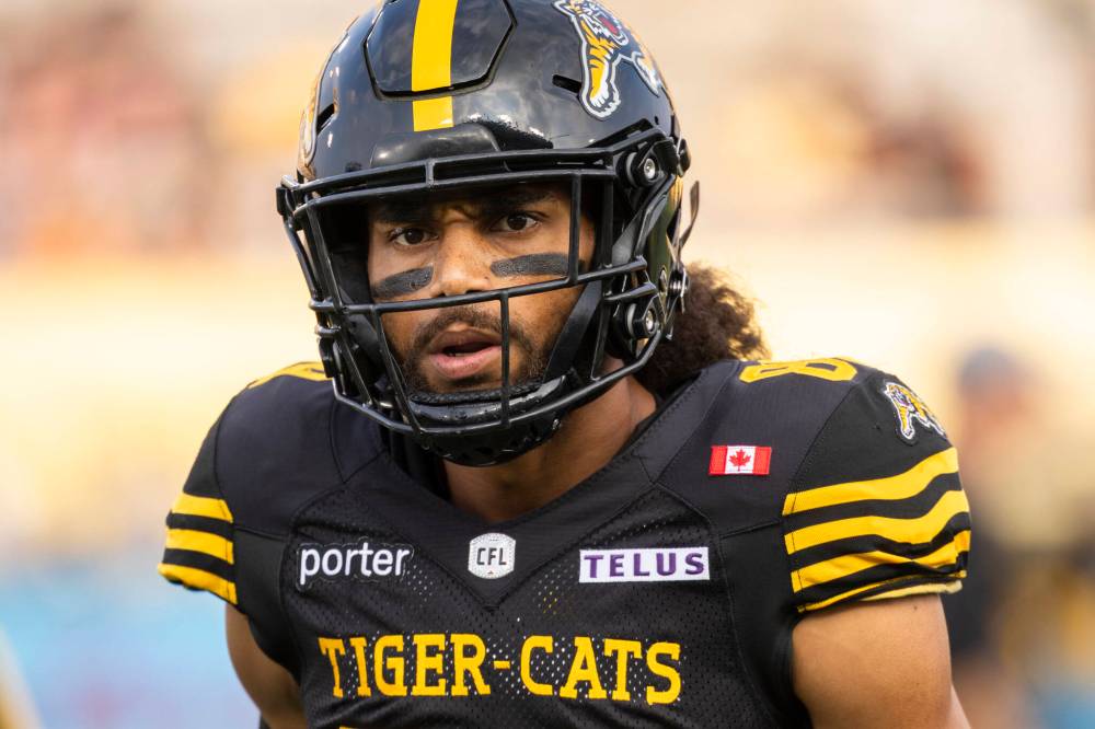 Nick Iwanyshyn / THE CANADIAN PRESS FILES
Tiger-Cats receiver Kenny Lawler is thriving with Hamilton, posting career-highs in receiving yards (1,047) and touchdowns (10) through 12 games.