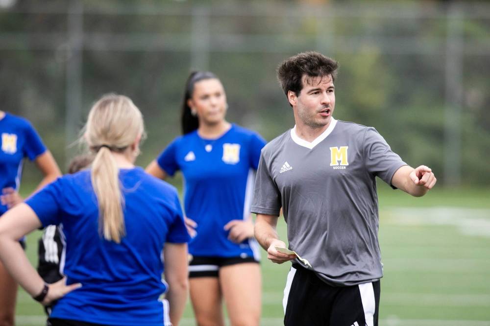 MIKAELA MACKENZIE / FREE PRESS
Mark Colvin was named head coach of the University of Manitoba Bisons women’s soccer team in June, replacing longtime bench boss Vanessa Martinez Lagunas, who had been at the helm for 12 seasons.
