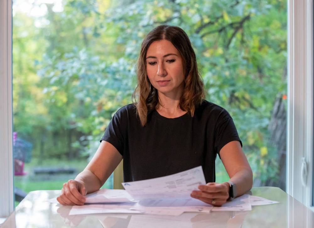 BROOK JONES / FREE PRESS
Michelle Olivson is concerned about a potential development of 23 houses to be built on Daman Farm Road, which is within city limits but does not have city water service.