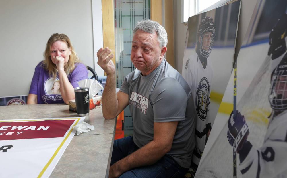 RUTH BONNEVILLE / FREE PRESS FILES
Doug and Karen Reimer, parents of Jordyn Reimer.