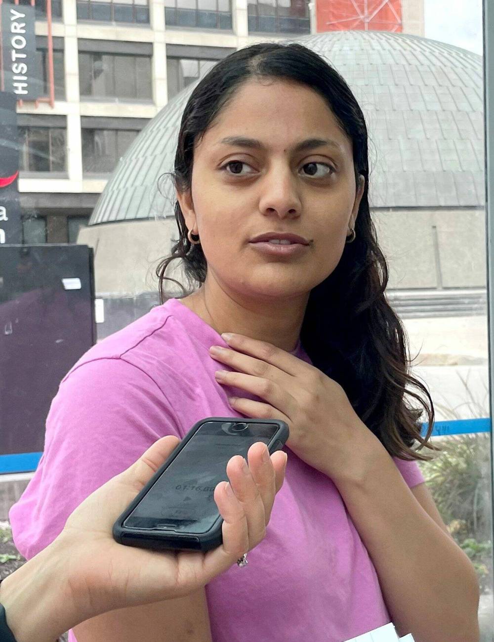 RUTH BONNEVILLE / FREE PRESS
Harman Kaur says she would feel safer on the bus if a police officer were also on board.