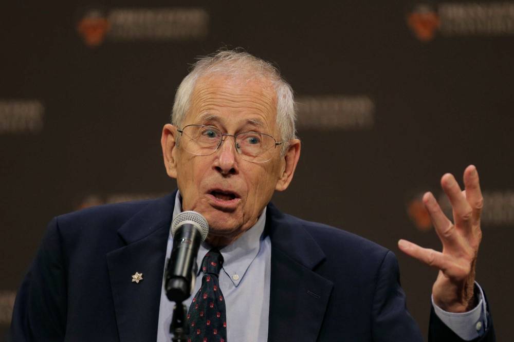 Seth Wenig / The Associated Press Files
City council will review a motion to rename Carriere Avenue Park in honour of James Peebles (pictured) an astrophysicist and astronomer raised in the St. Boniface neighbourhood. Peebles is a 2019 Nobel laureate in Physics, and an emeritus professor at Princeton University.