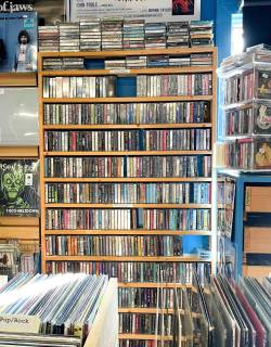 RUTH BONNEVILLE / FREE PRESS
                                A wall of tapes at Winnipeg Record & Tape Co.