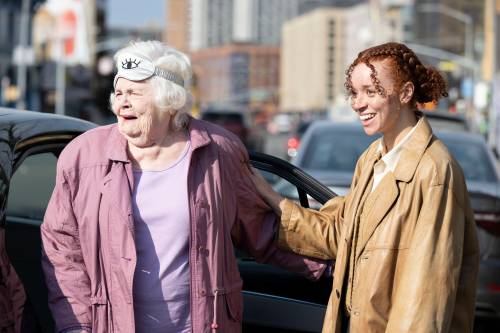 Anne Joyce /Sony Pictures Classics
                                Eleanor (June Squibb, left) has a yarn to spin for journalism student Nina (Erin Kellyman).