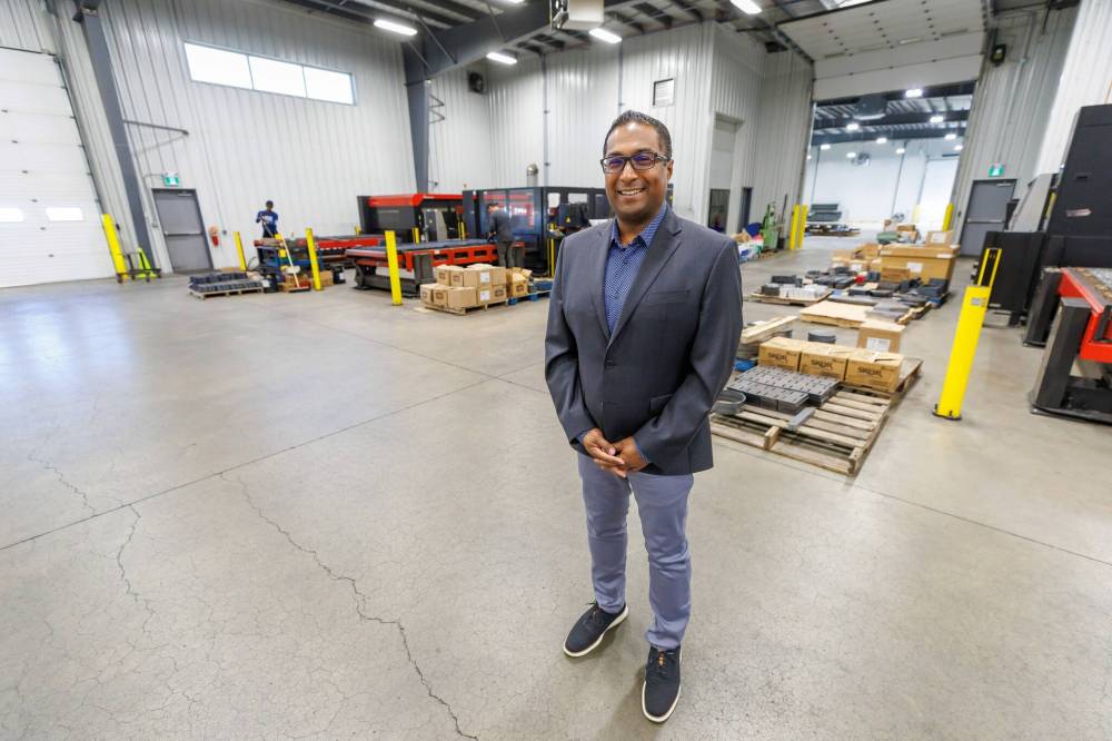 MIKE DEAL / FREE PRESS
For NJ Industries vice-president Nish Jayaranjan, the best part of running the business is the relationship the company has with its customers.