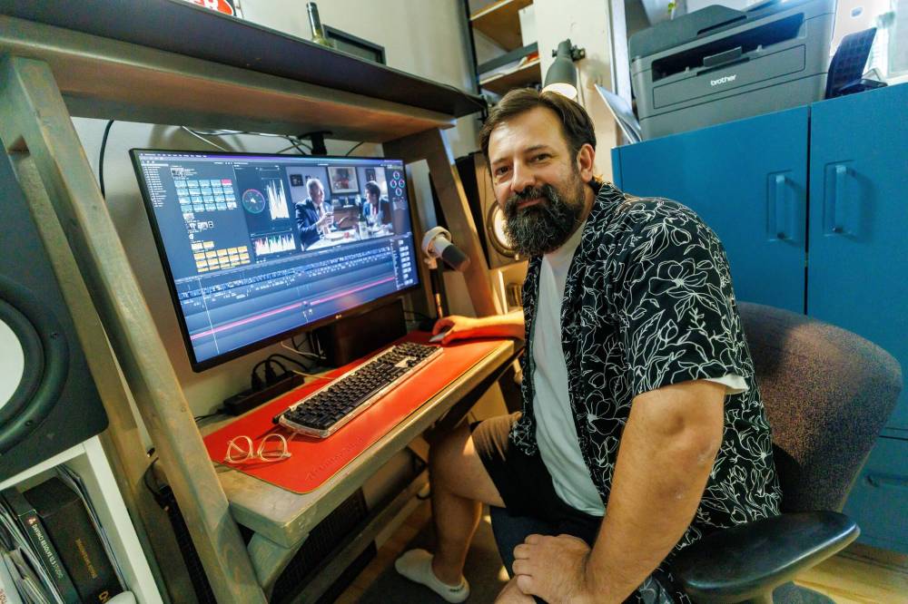 MIKE DEAL / FREE PRESS
Some of Tyrone Deise’s short films riffing on The Simpsons have racked up millions of views online.