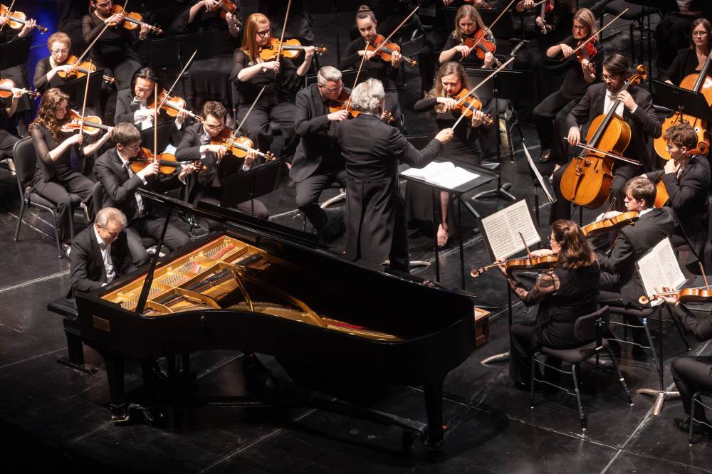 Matt Duboff
Pianist Alexei Volodin and maestro Daniel Raiskin are longtime musical collaborators.