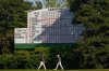 FILE - Bryson DeChambeau, left, and walk Rory McIlroy, of Northern Ireland, walk on the 11th hole during the final round at the Masters golf tournament, April 13, 2025, in Augusta, Ga. (AP Photo/George Walker IV, file)