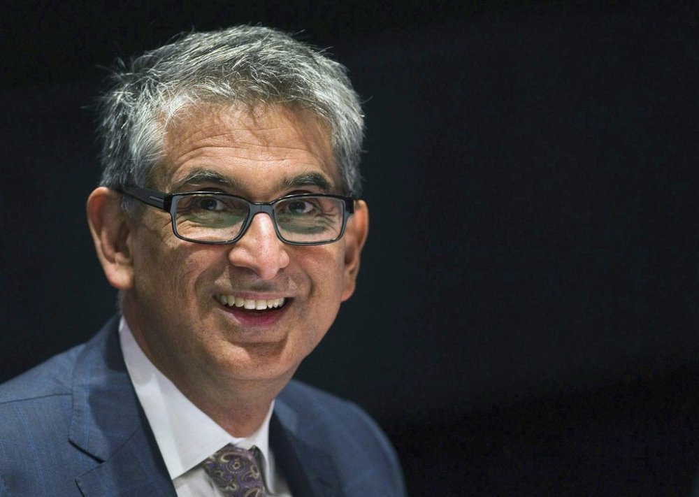 Nadir Mohamed, former president and chief executive of Rogers Communications Inc., smiles in a picture taken at the company's annual meeting in Toronto on April 27, 2011. THE CANADIAN PRESS/Nathan Denette