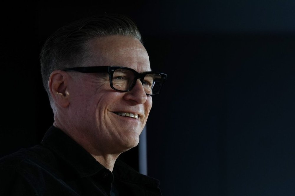 Bryan Adams speaks at the Departure Festival in Toronto on Tuesday, May 6, 2025. THE CANADIAN PRESS/Chris Young