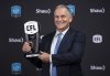 Jim Lawson poses with the trophy for the 2019 Commissioner's Award at the CFL Awards during the CFL's Grey Cup week in Calgary, Thursday, Nov. 21, 2019. When Woodbine CEO Lawson unveiled plans in September for the inaugural US$1-million Mohawk Million, there was no question in Brad Grant's mind whether to get involved. THE CANADIAN PRESS/Nathan Denette