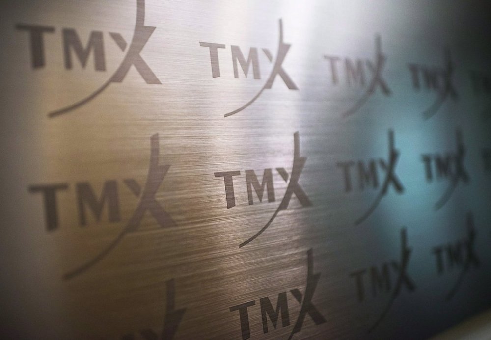 The TMX Group logo is shown in Toronto on Friday June 28, 2013. THE CANADIAN PRESS/Aaron Vincent Elkaim