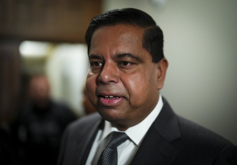 Public Safety Minister Gary Anandasangaree arrives to a caucus meeting on Parliament Hill in Ottawa on Wednesday, June 4, 2025. THE CANADIAN PRESS/Sean Kilpatrick
