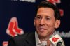 Boston Red Sox Chief Baseball Officer Craig Breslow answers a reporter's question at Fenway Park, Monday, Oct. 6, 2025, in Boston. (AP Photo/Charles Krupa)