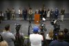 Utah County Attorney Jeff Gray speaks during a news conference announcing charges filed against Tyler Robinson, accused of fatally shooting conservative activist Charlie Kirk, Tuesday, Sept. 16, 2025, in Provo, Utah. (AP Photo/Alex Goodlett)