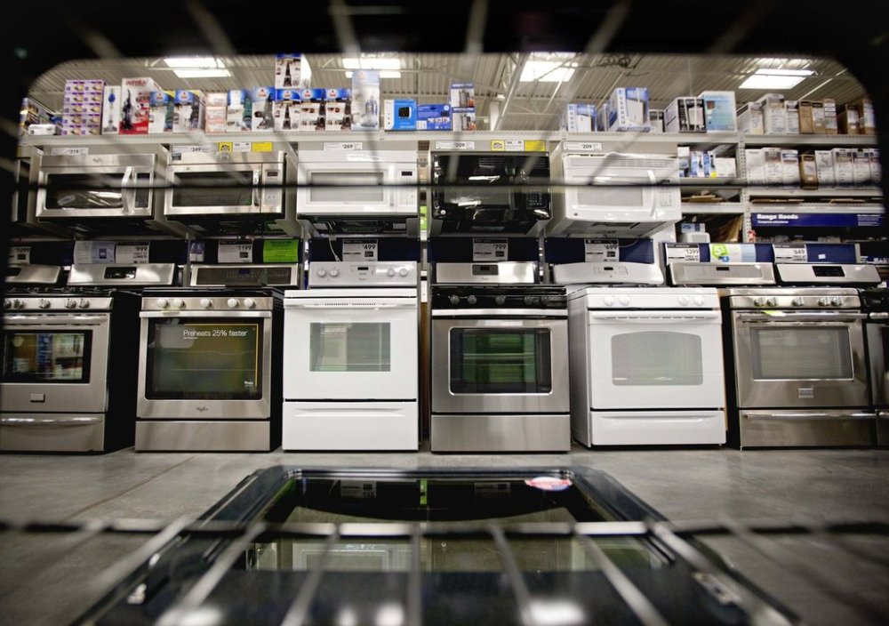 Ovens are on display at a Lowe's store in Atlanta. Photo AP archives/David Goldman