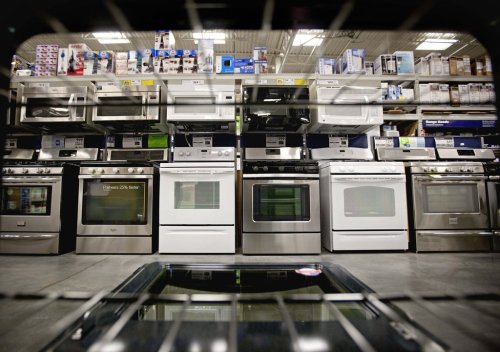 Ovens are on display at a Lowe's store in Atlanta. Photo AP archives/David Goldman