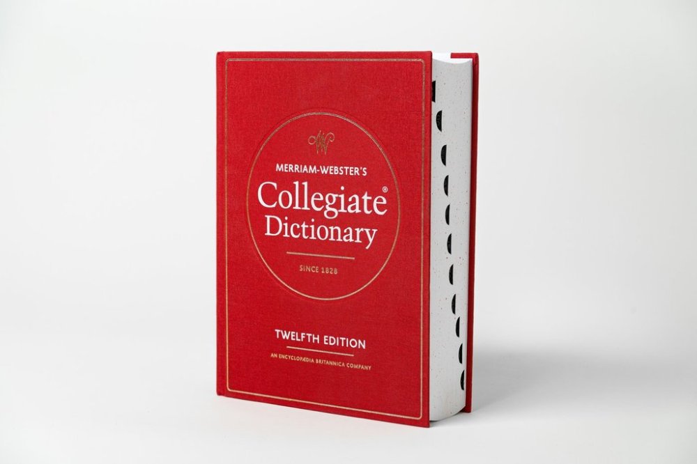 This image released by Merriam-Webster shows a copy of the 12th edition of the