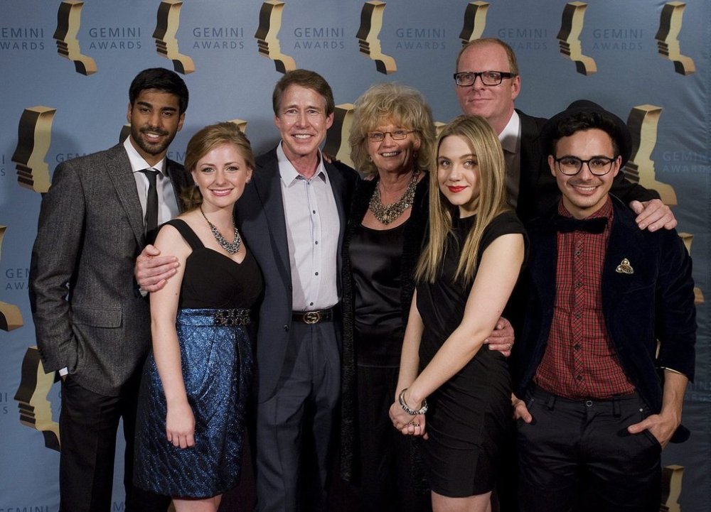 The cast and producers of Degrassi pose for a photo after being voted Canada's Top Show of the Last 25 Years during the 25th Annual Gemini Awards in Toronto on Saturday, Nov. 13, 2010. THE CANADIAN PRESS/Aaron Vincent Elkaim