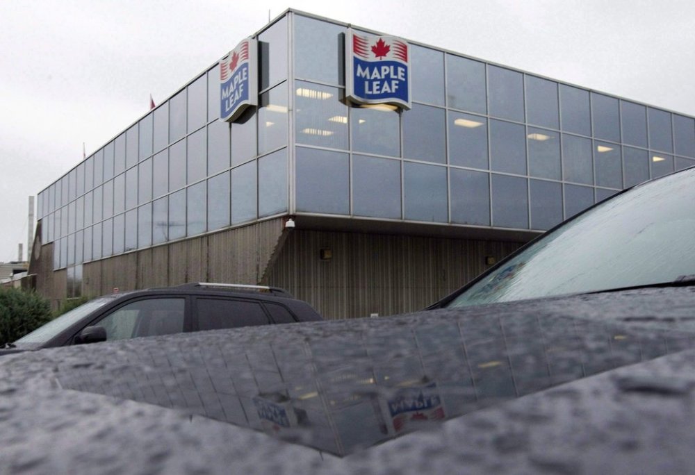 A Maple Leaf Foods plant in Toronto is shown on October 19, 2011. Maple Leaf Foods announced last year it would spin off its legacy pork business into a new, stand-alone public company with hopes that it would