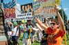 Protesters rally at a news conference calling for Congress to release all of the Jeffrey Epstein files, outside the U.S. Capitol, Wednesday, Sept. 3, 2025 in Washington. (AP Photo/Kevin Wolf)