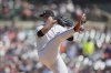 Detroit Tigers pitcher Tarik Skubal throws against the Cleveland Guardians during the first inning of a baseball game Thursday, Sept. 18, 2025, in Detroit. (AP Photo/Paul Sancya)