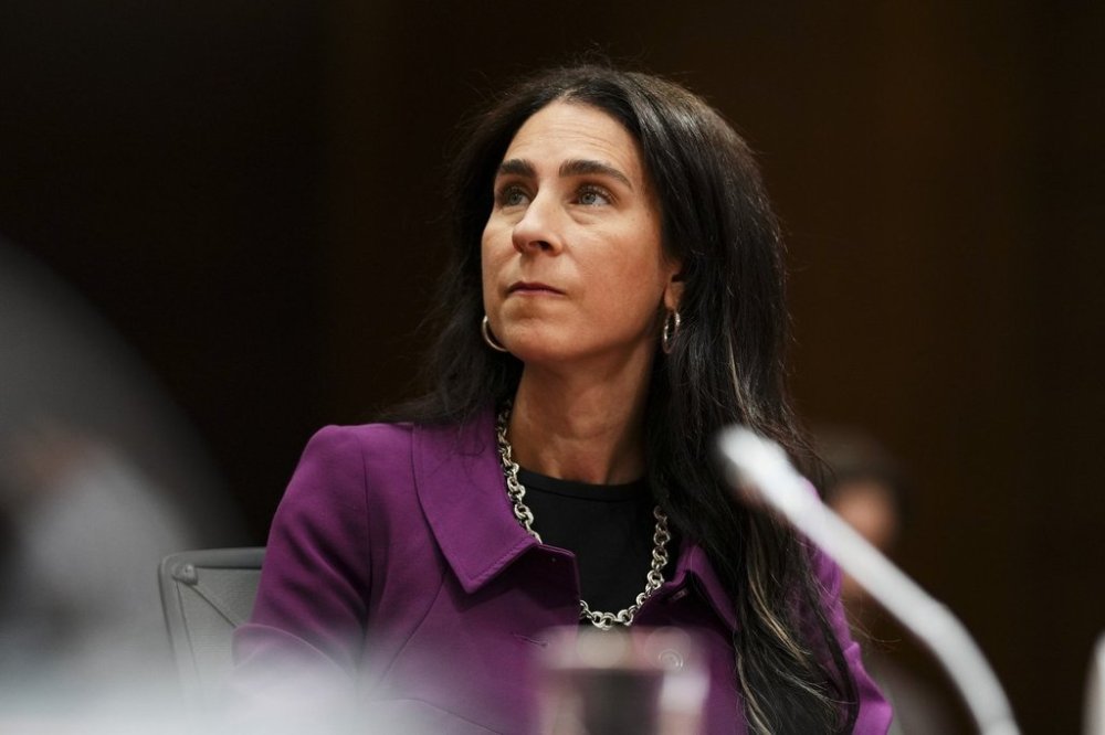 Canadian Radio-television and Telecommunications Commission Chairperson and Chief Executive Officer Vicky Eatrides appears as a witness at a Standing Committee on Canadian Heritage on Parliament Hill in Ottawa on Wednesday, Oct. 1, 2025. THE CANADIAN PRESS/Sean Kilpatrick