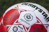 Canadian Premier League logo on a soccer ball ahead of Canadian Championship semifinal soccer action in Hamilton, on Thursday, Aug. 13, 2025. THE CANADIAN PRESS/Nick Iwanyshyn