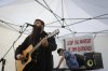 Live music is played at the Ostrich Fest hosted at Universal Ostrich Farms in Edgewood, B.C., on Saturday, May 17, 2025. Hundreds of supporters flocked to the farm over the Victoria Day long weekend to protest the Canadian Food Inspection Agency’s order to cull 400 ostriches. THE CANADIAN PRESS/Aaron Hemens