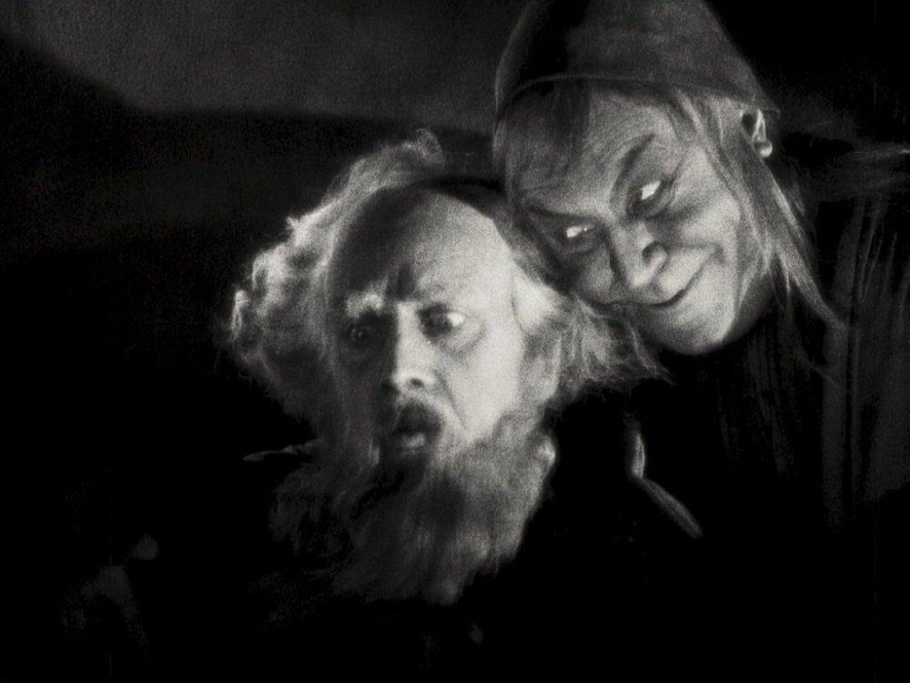 This image released by Kino Lorber shows Gösta Ekman, left, and Emil Jennings in a scene from the 1926 German film