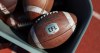 Canadian Football League logo on a football at opening day of CFL training camp in Guelph, Ont., on Sunday, May 11, 2025. THE CANADIAN PRESS/Nick Iwanyshyn